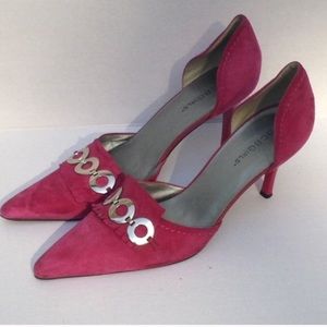 BCBGirls Pink Suede Heels Size 9